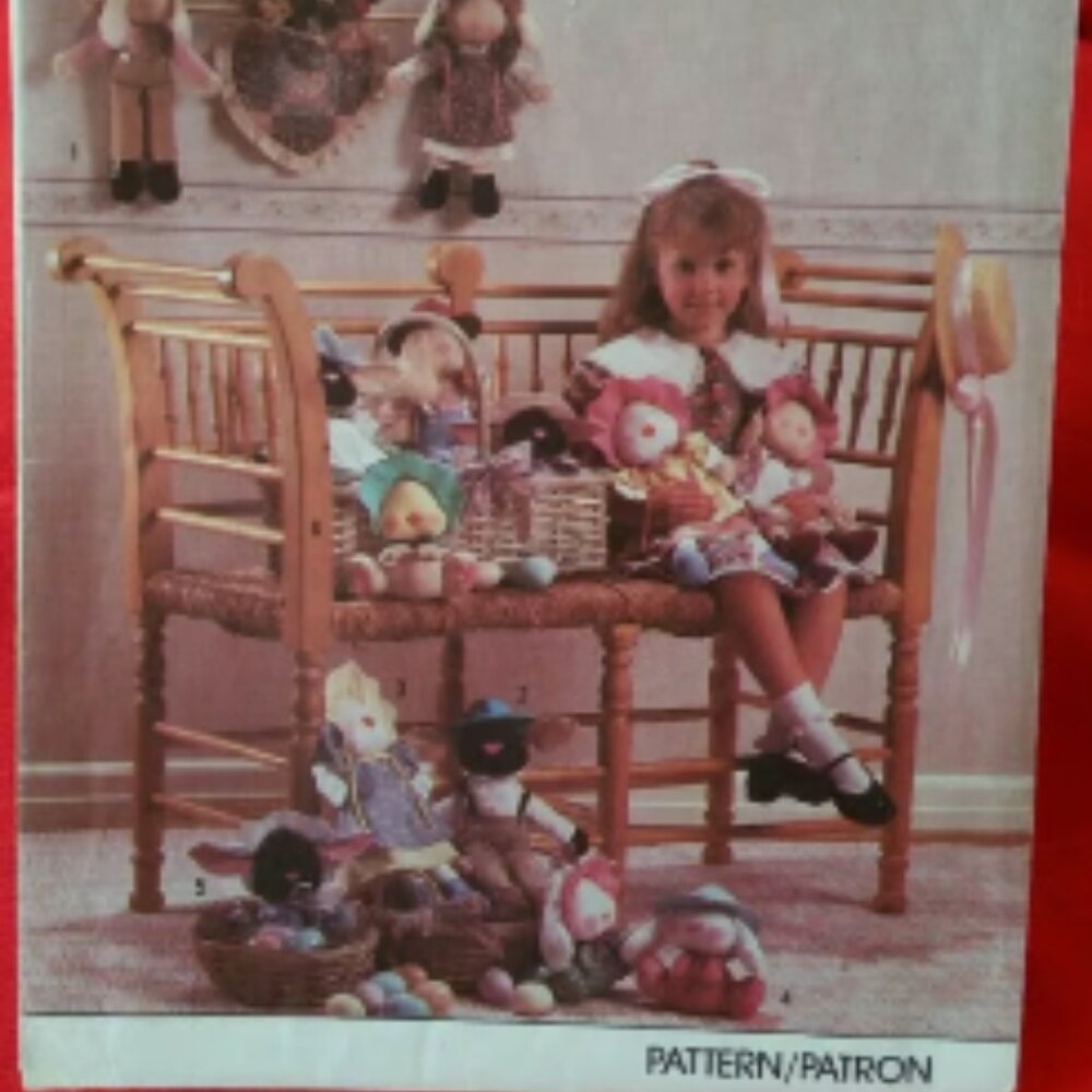 Simplicity 9077 Bunny, Lamb, Duck Sewing Pattern